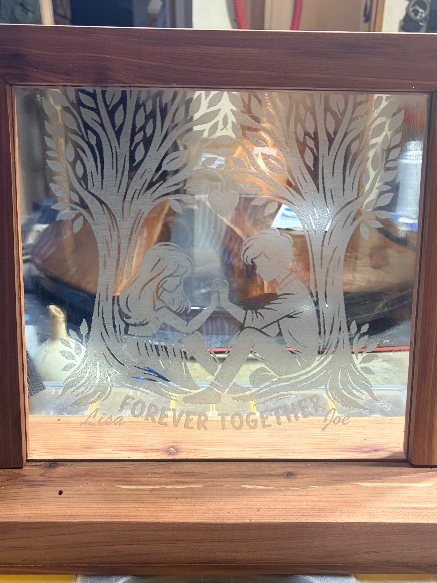 Forever Together Etched Glass