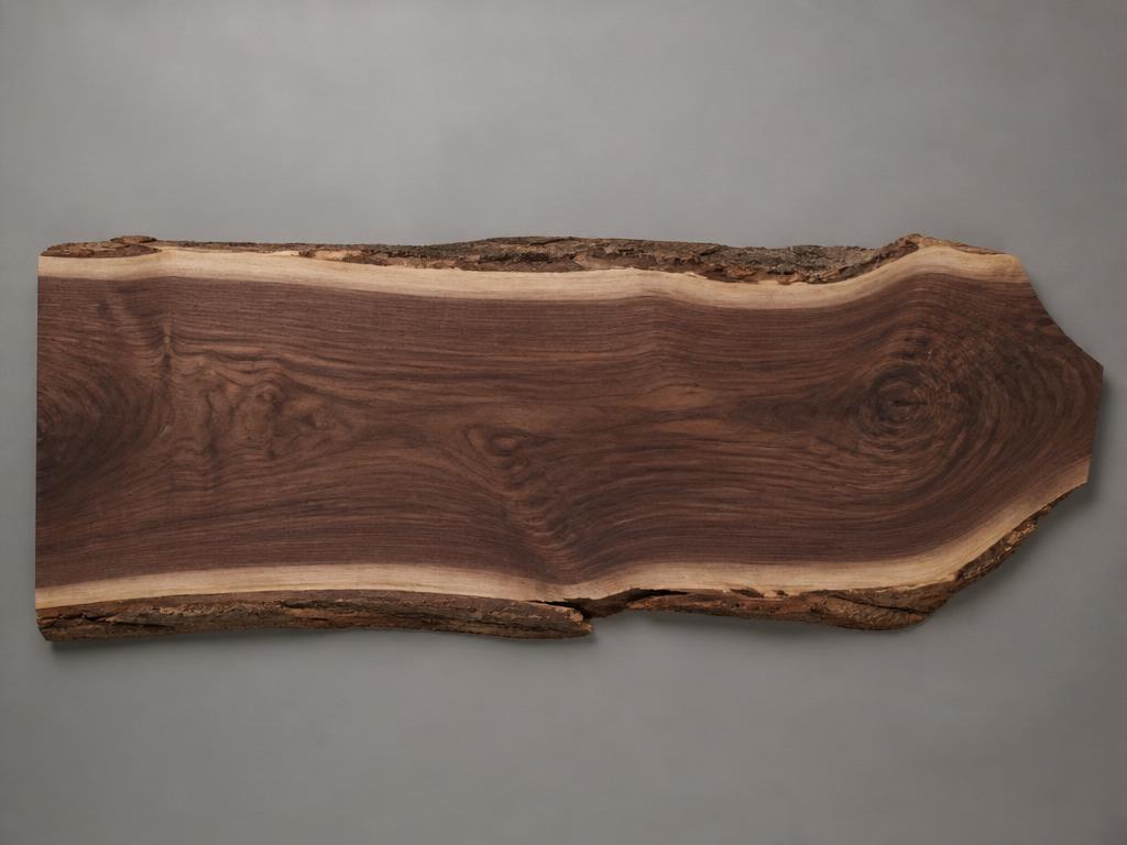 Live edge Black Walnut slab — representative example