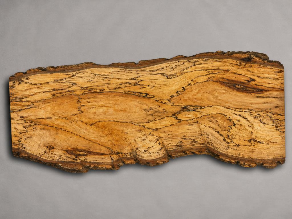 Live edge Spalted Pecan slab — representative example
