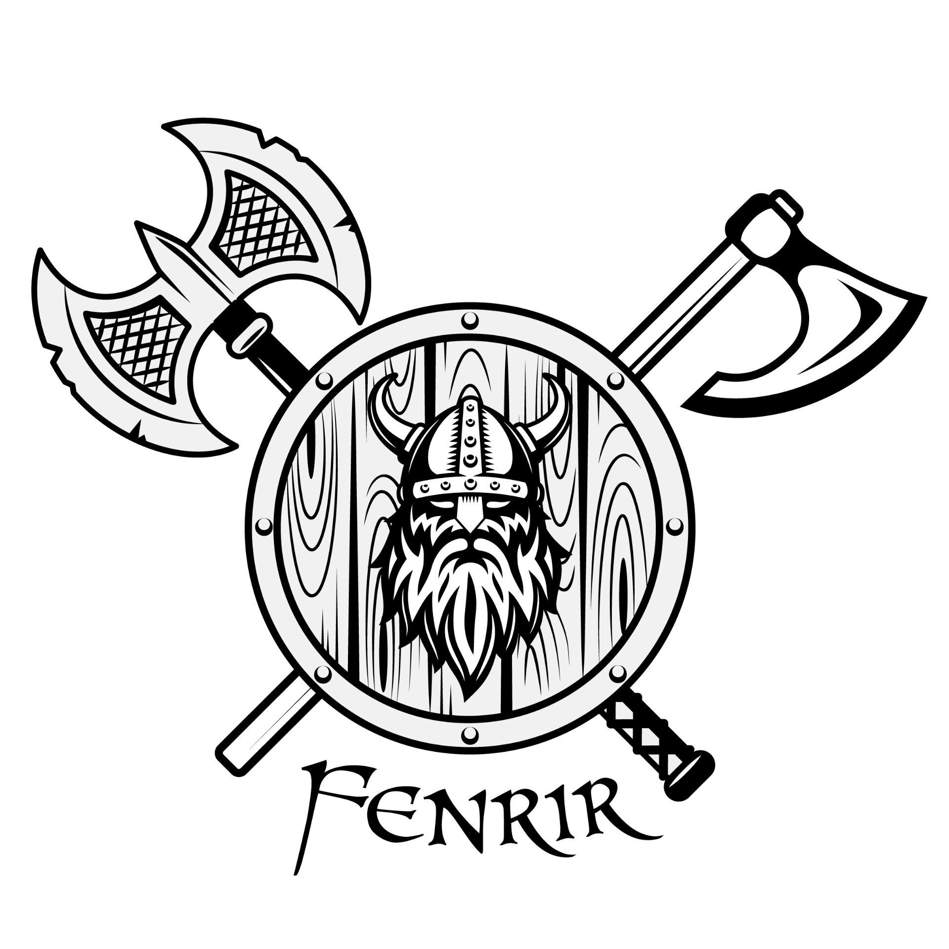 Fenrir — Viking Shield & Axes